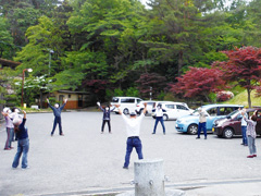 【写真】ラジオ体操の様子