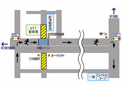 【イラスト】交通規制の地図