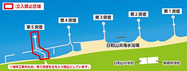 海の釣りスポット　立入禁止区域図