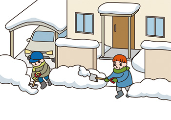 自宅の前は各戸で除雪をお願いします