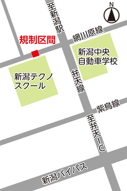 市道網川原線(鐙西地内)片側交互通行