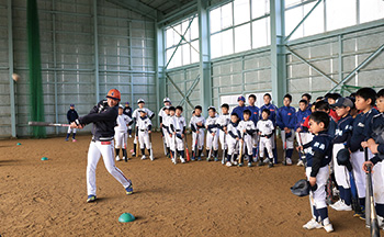 プロから学んだ！野球教室