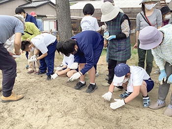 浜谷町自治会　種まき