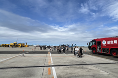 消防車・除雪車・航空機展示