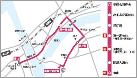 新設（3）　千歳大橋線路線図