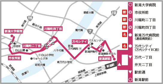 新設（4）　新大病院線路線図