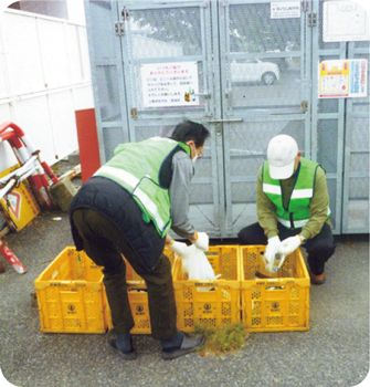 ごみ集積場の様子