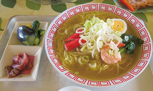 ランチメニューのラーメンの写真