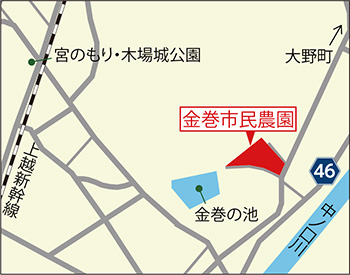 金巻市民農園地図