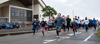 健康を願い　元旦走り初め