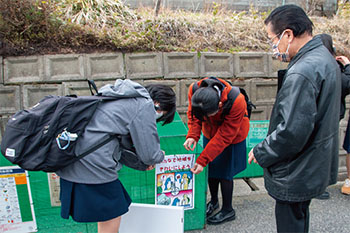 新潟西高校　ごみステーション看板制作