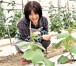 なないろ野菜生産者　間宮愛美さん