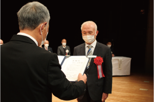 感謝状授与の様子