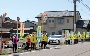 交通安全運動の様子