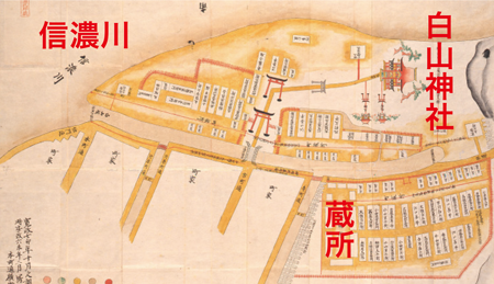 図1　寛政7年（1795年）ごろの町蔵の様子